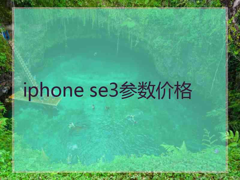 iphone se3参数价格