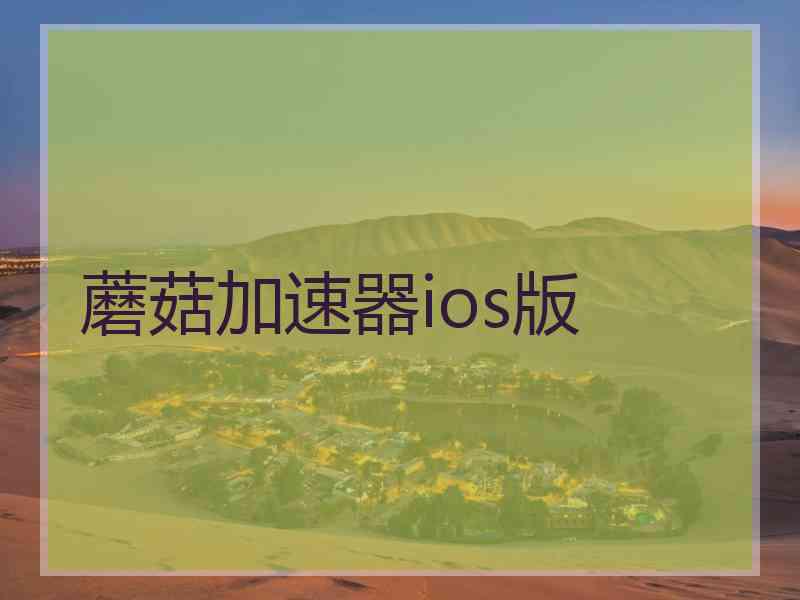 蘑菇加速器ios版