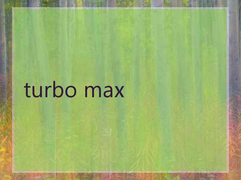 turbo max