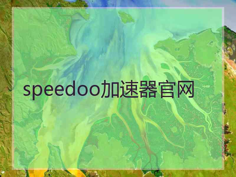 speedoo加速器官网