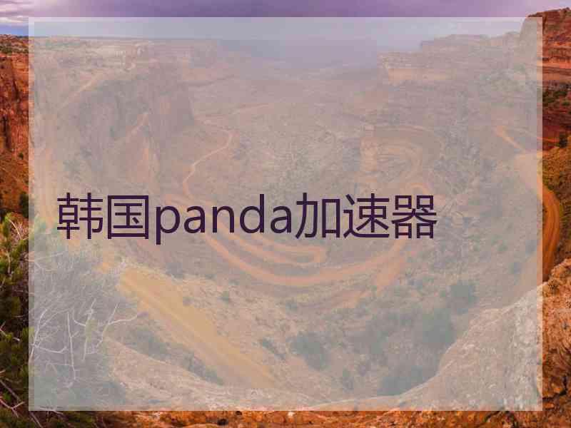 韩国panda加速器