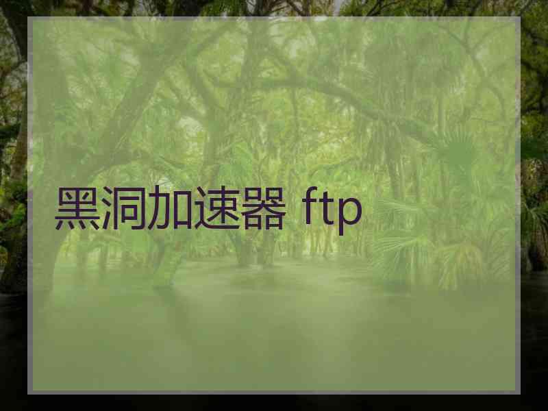 黑洞加速器 ftp