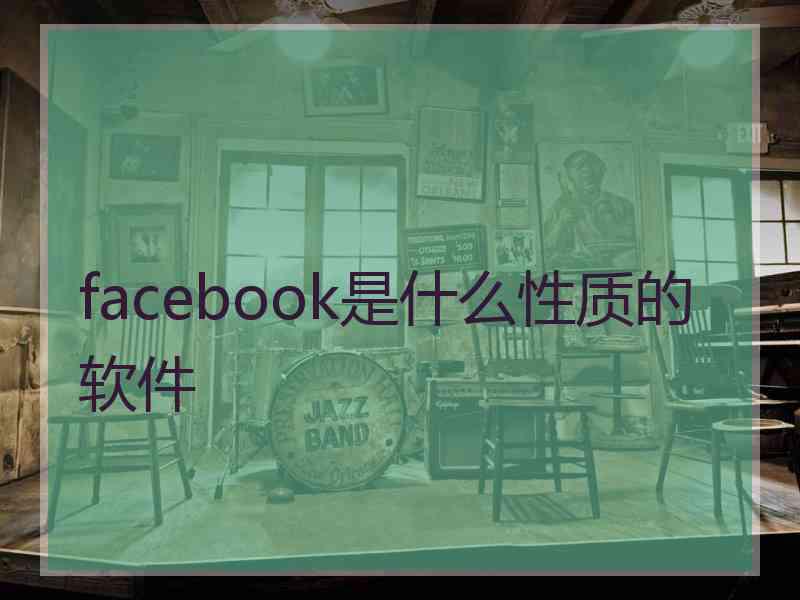 facebook是什么性质的软件