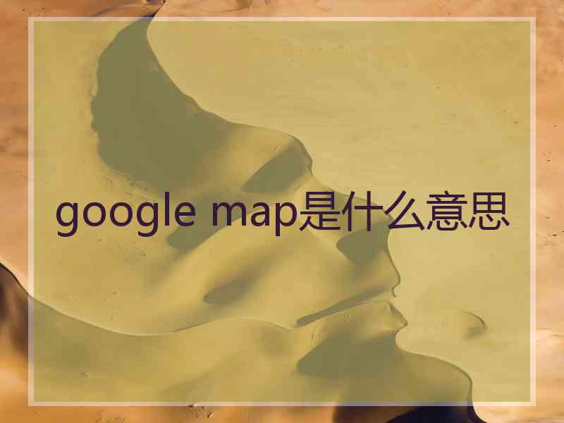 google map是什么意思