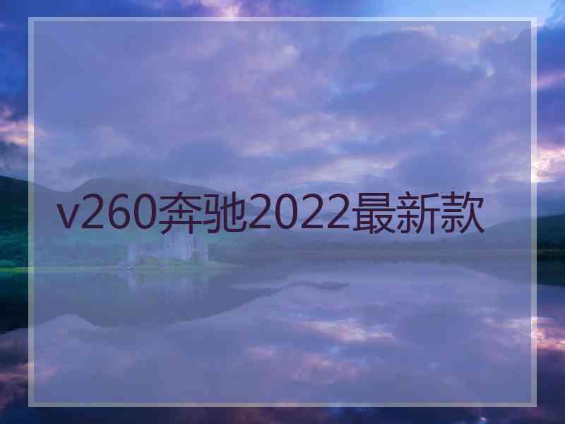 v260奔驰2022最新款