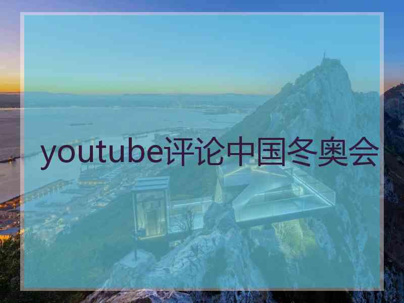 youtube评论中国冬奥会