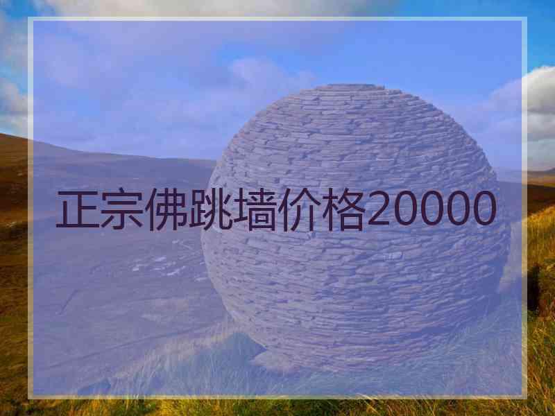 正宗佛跳墙价格20000