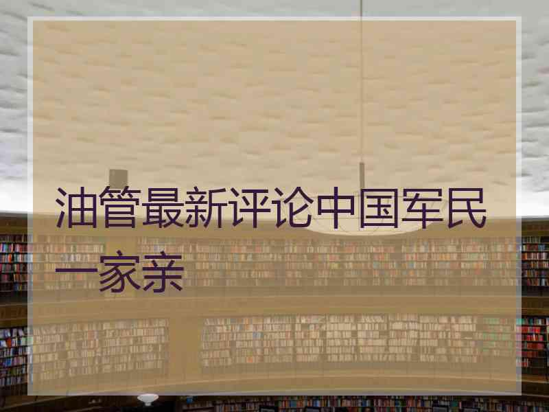 油管最新评论中国军民一家亲