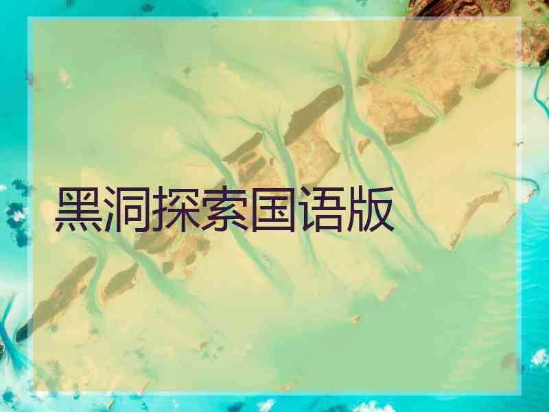 黑洞探索国语版