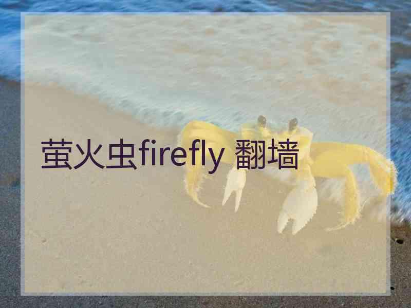 萤火虫firefly 翻墙