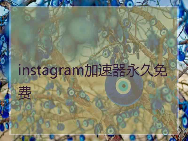 instagram加速器永久免费