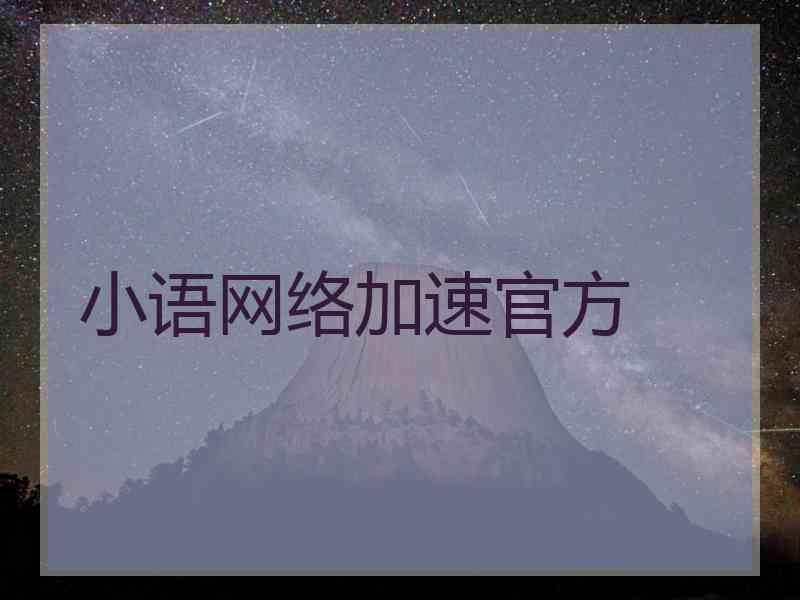 小语网络加速官方