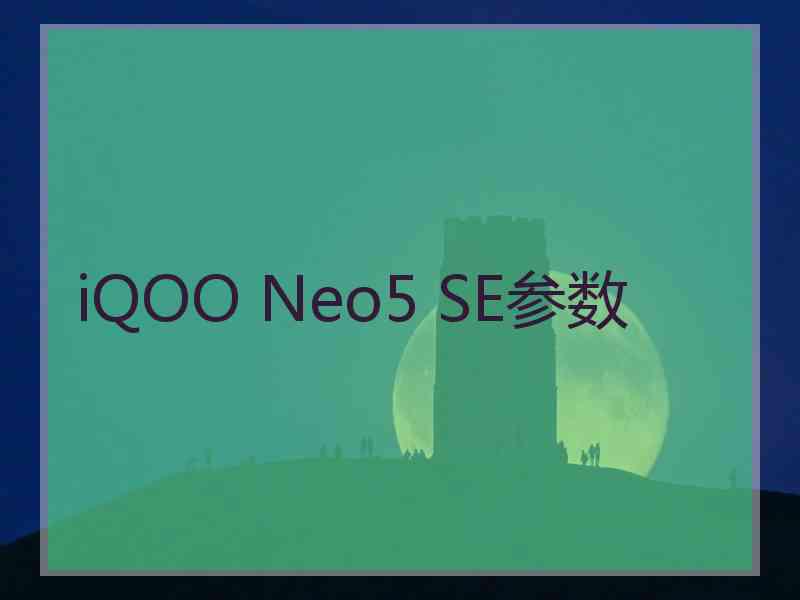 iQOO Neo5 SE参数