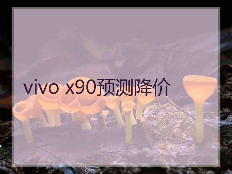 vivo x90预测降价