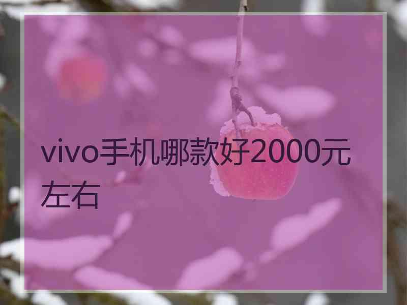 vivo手机哪款好2000元左右