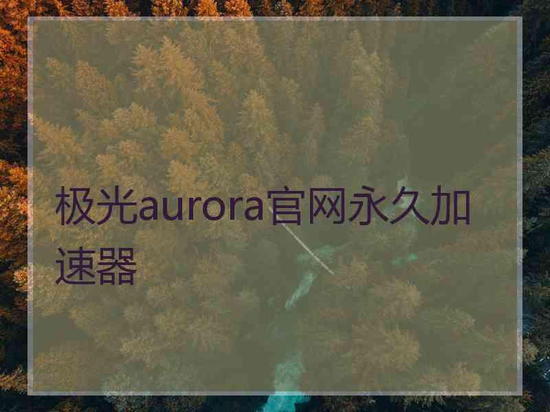 极光aurora官网永久加速器