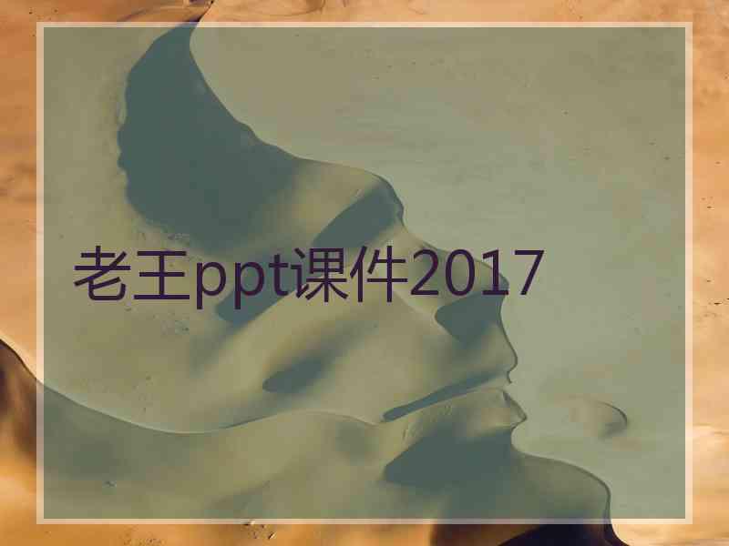 老王ppt课件2017