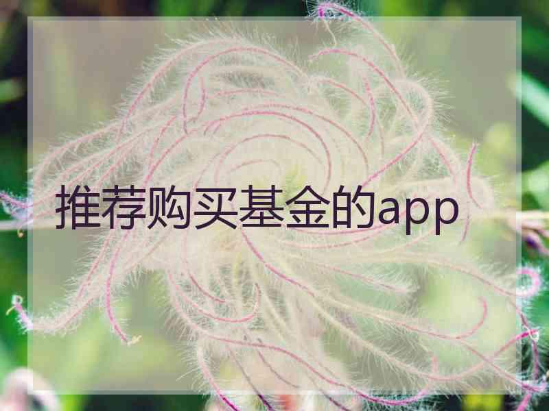 推荐购买基金的app