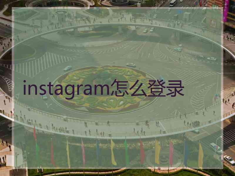 instagram怎么登录