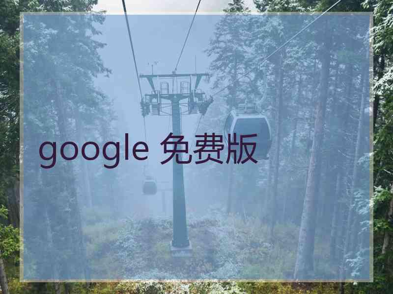 google 免费版