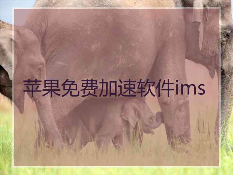 苹果免费加速软件ims