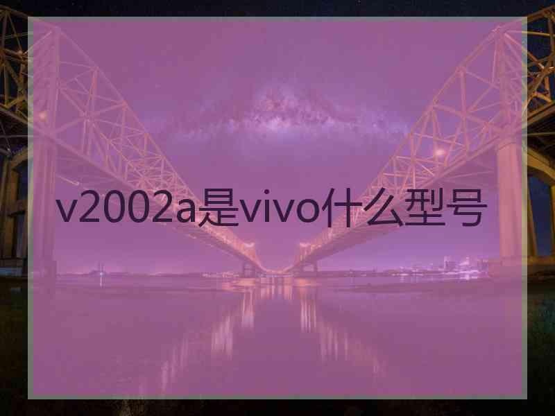 v2002a是vivo什么型号