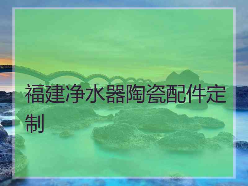 福建净水器陶瓷配件定制