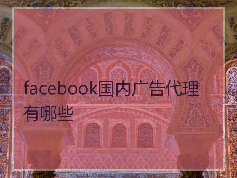 facebook国内广告代理有哪些