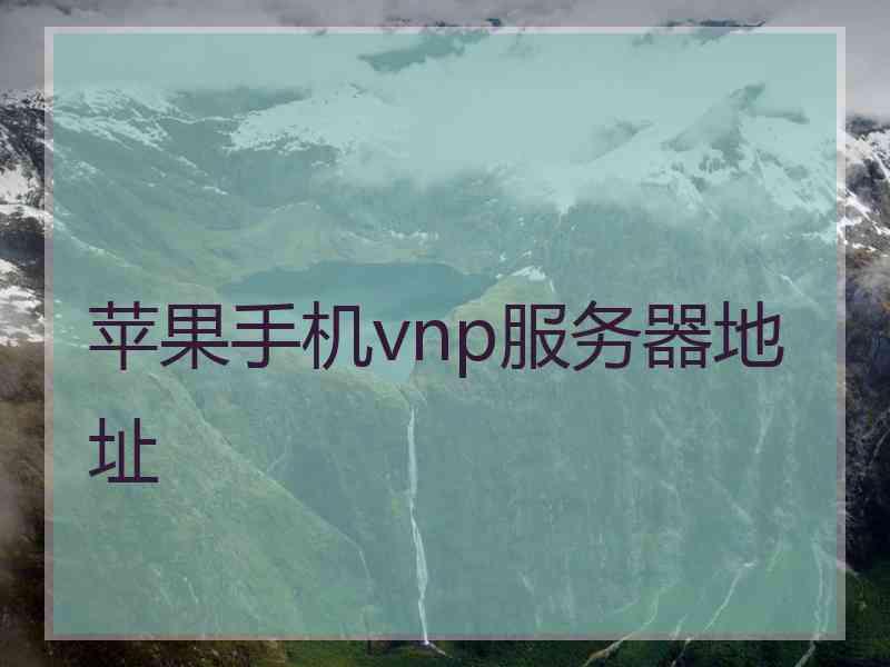 苹果手机vnp服务器地址