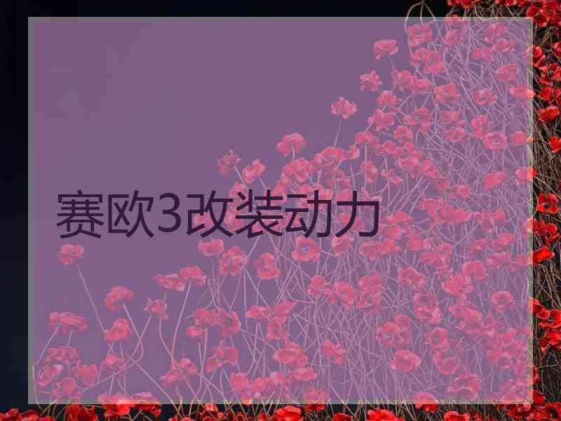 赛欧3改装动力