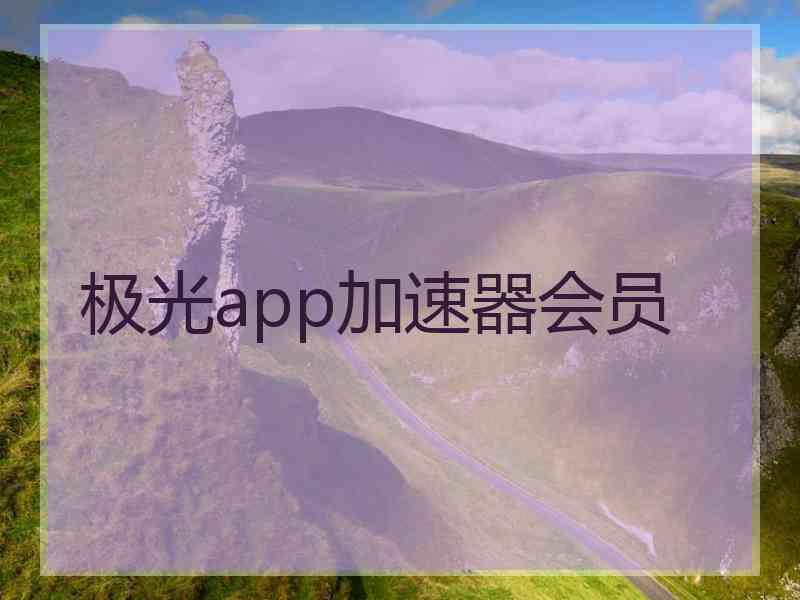 极光app加速器会员