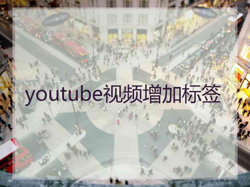 youtube视频增加标签