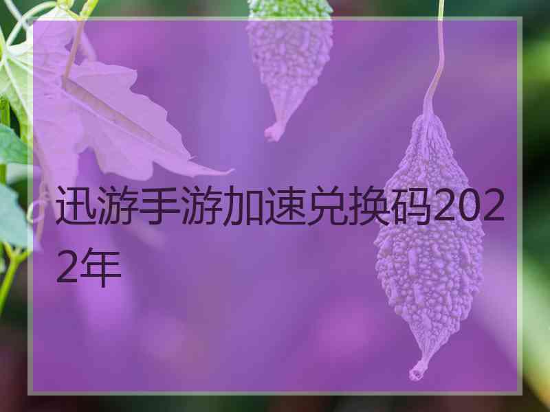 迅游手游加速兑换码2022年