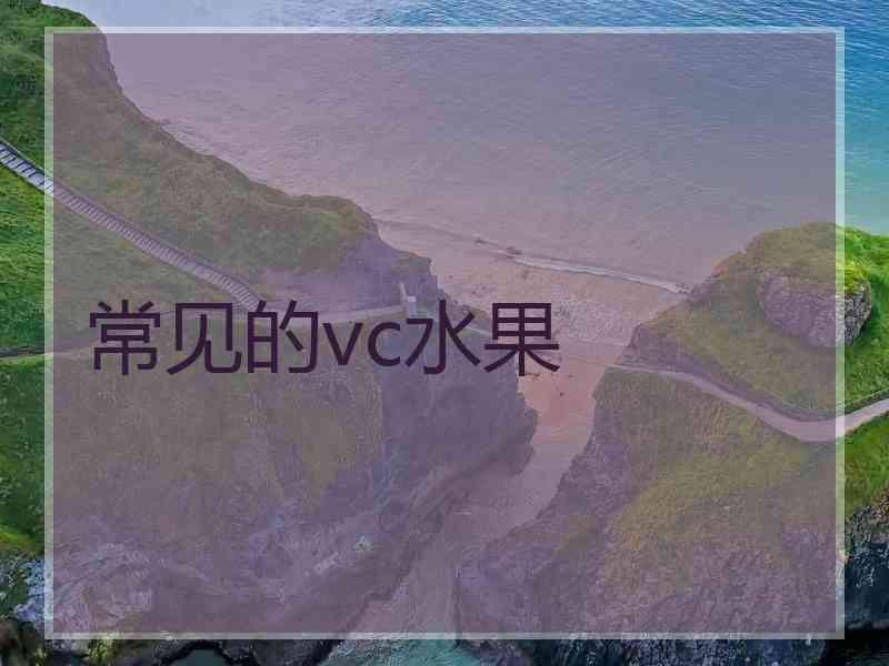 常见的vc水果