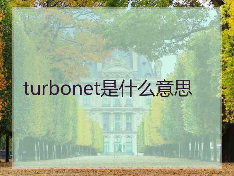 turbonet是什么意思