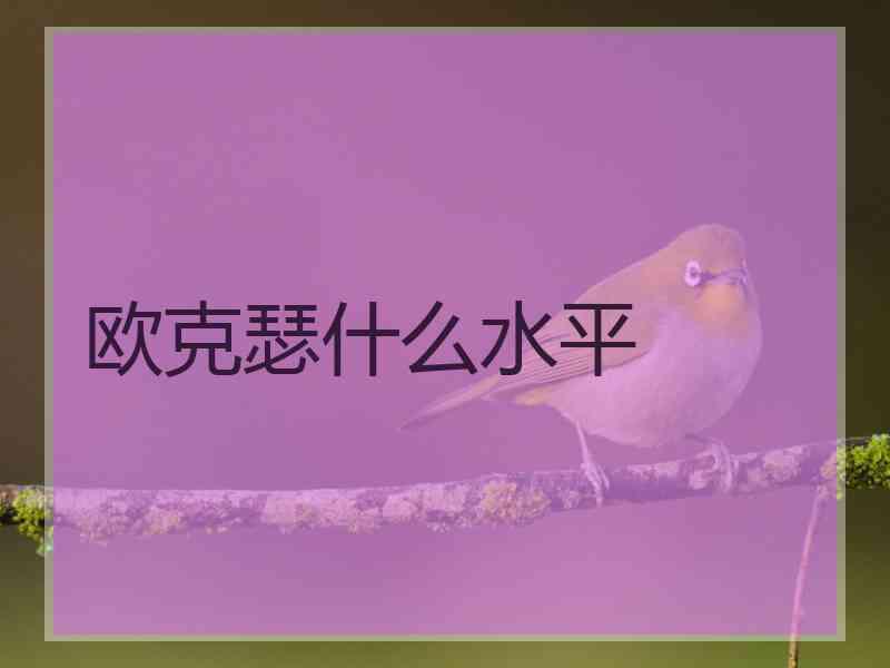 欧克瑟什么水平