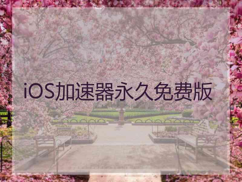 iOS加速器永久免费版