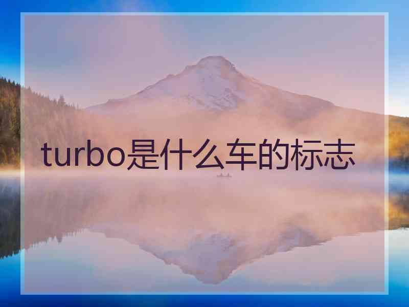 turbo是什么车的标志