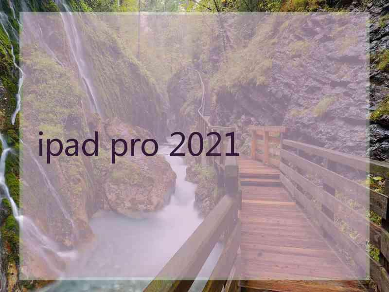 ipad pro 2021