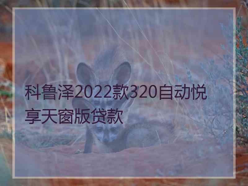 科鲁泽2022款320自动悦享天窗版贷款