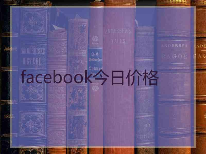 facebook今日价格