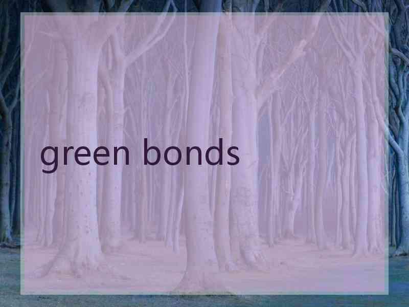 green bonds