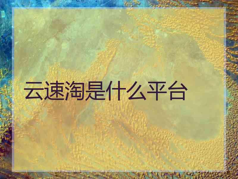 云速淘是什么平台