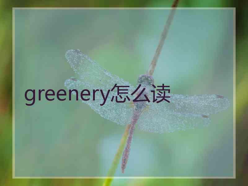 greenery怎么读