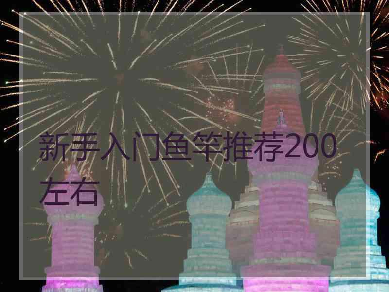 新手入门鱼竿推荐200左右