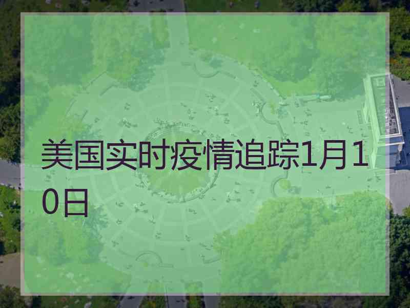 美国实时疫情追踪1月10日