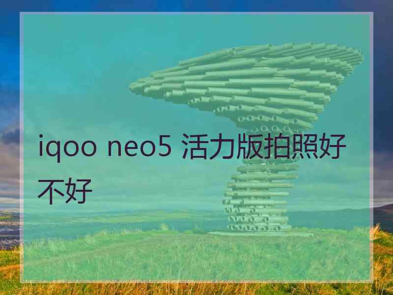 iqoo neo5 活力版拍照好不好