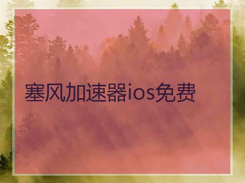 塞风加速器ios免费