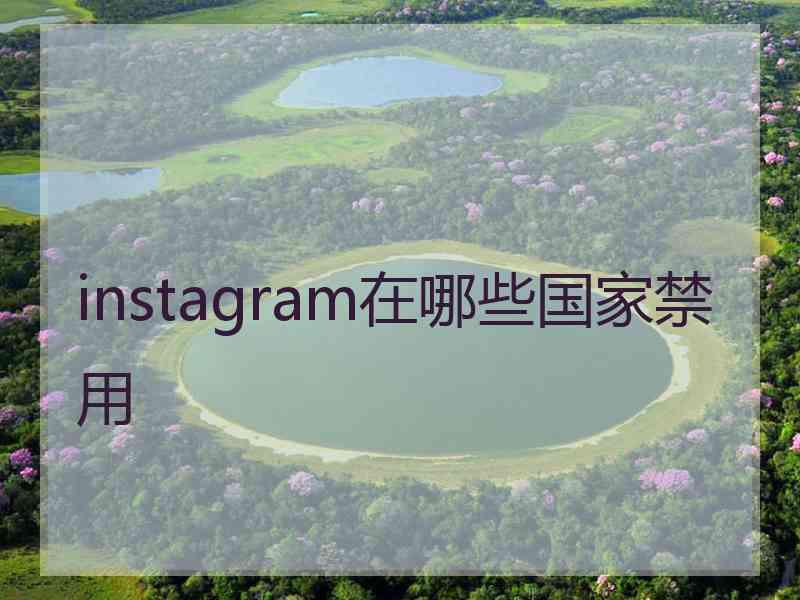 instagram在哪些国家禁用