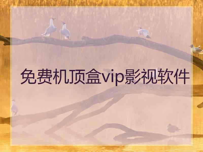 免费机顶盒vip影视软件